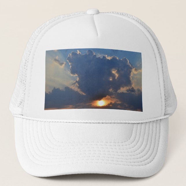 Casquette Coucher de soleil avec formation Teacup Cloud par  (Devant)