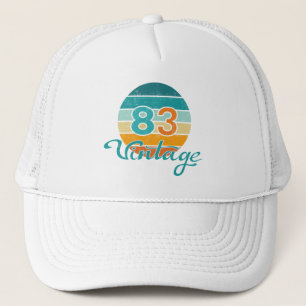 Casquette Coucher de soleil rétro 83 Vintage en détresse