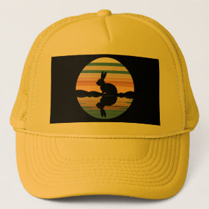 Casquette Coucher de soleil rétro de lapin