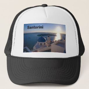 Casquette Coucher du soleil de la Grèce Santorini (St.K)