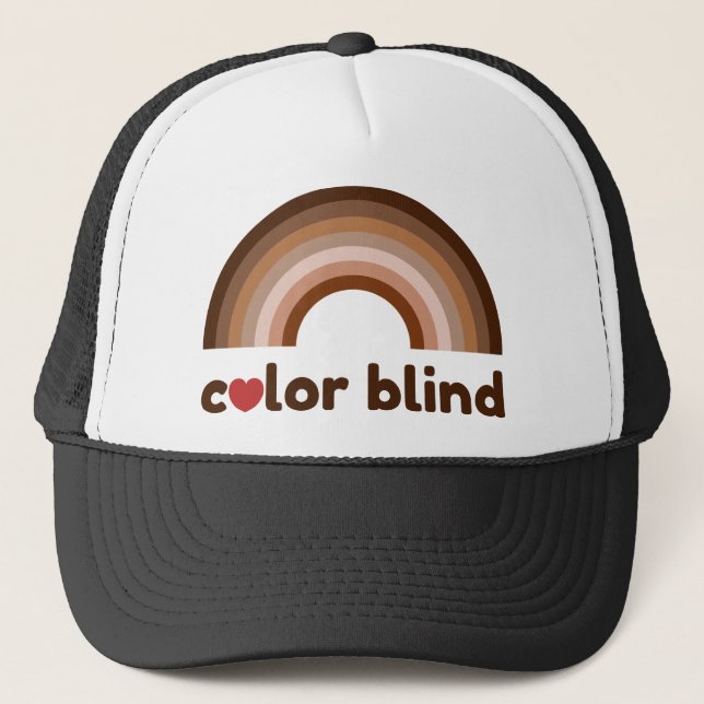 Casquette Couleur aveugle amour arc-en-ciel (Devant)