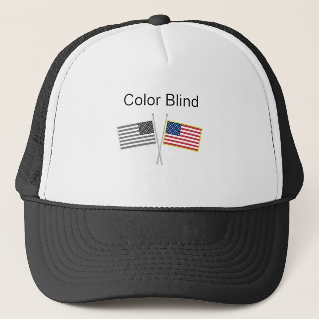 Casquette Couleur Aveugle deux drapeaux (Devant)