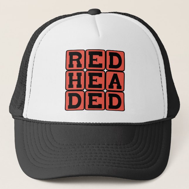 Casquette Couleur de cheveux roux (Devant)