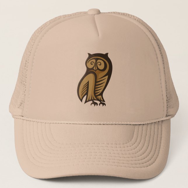Casquette Couleur du symbole du hibou (Devant)