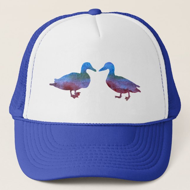 Casquette Couleur lavée embrassant des canards (Devant)