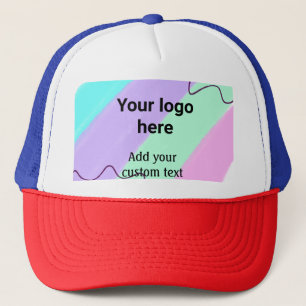 Casquette Couleur pastel simple ajoutez votre logo texte per