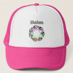 Casquette Couleurs des étoiles juives Shalom<br><div class="desc">Cadeaux et vêtements personnalisés juifs modernes et traditionnels</div>