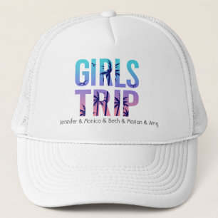 Casquette Couleurs et texte personnalisables du voyage de la