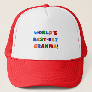 Casquette Couleurs lumineuses du Meilleur-est Granma du