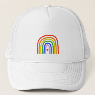 Casquette Couleurs primaires arc-en-ciel dessinées à la main