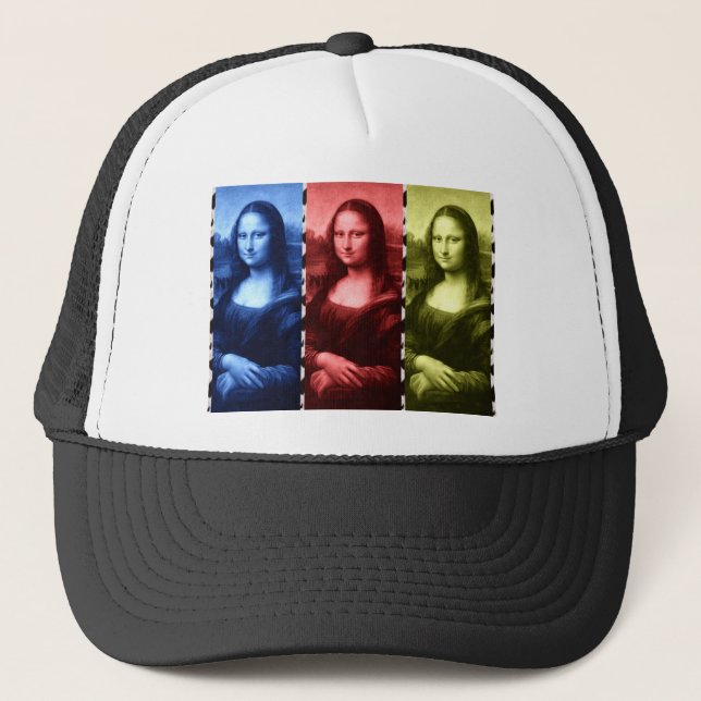 Casquette Couleurs primaires Mona Lisa Poster de animal (Devant)