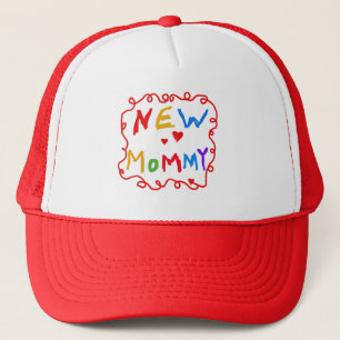 Casquette Couleurs primaires Texte Nouveaux T-shirts maman