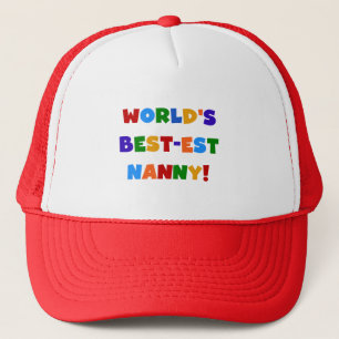 Casquette Couleurs vives les meilleurs cadeaux de nounou du