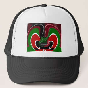 Casquette Coupe de café Kenya Drapeau Hakuna Matata
