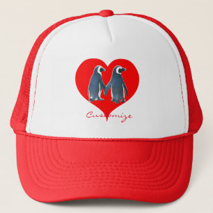 Casquette Couple de pingouin Inséparable Red Heart Thunder_