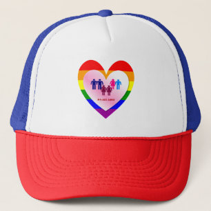 Casquette Couples à l'intérieur de la All Love Pride Coeur