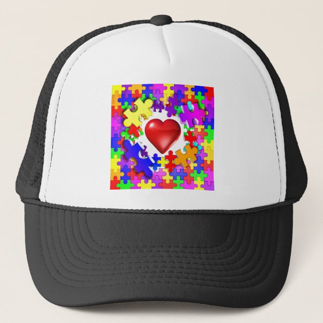 Casquette Coupures d'amour par l'autisme (Devant)