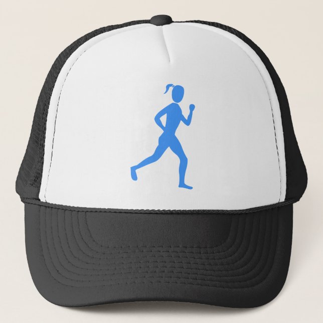 Casquette Coureur (Femme) - Bébé bleu (Devant)