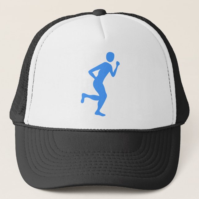Casquette Coureur (Homme) - Bébé bleu (Devant)