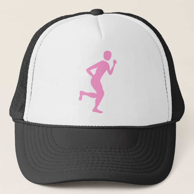 Casquette Coureur (Homme) - Rose (Devant)