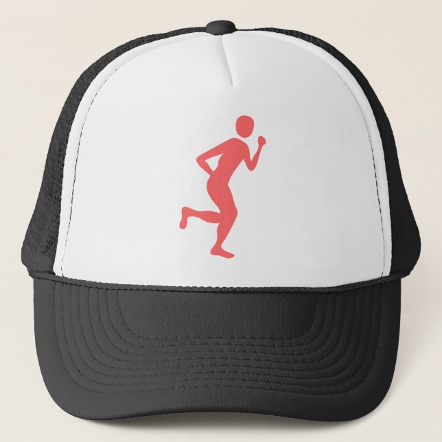 Casquette Coureur (Homme) - rose tropicale (Devant)