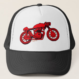 Casquette Coureur rouge de café