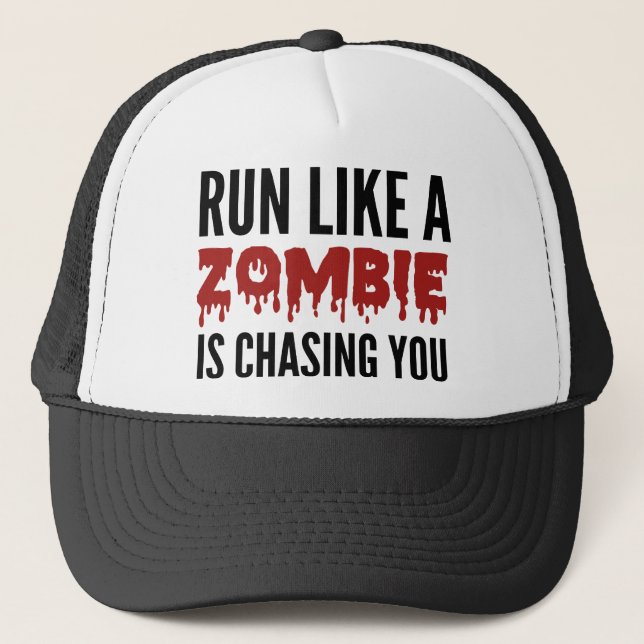 Casquette Courir comme si un zombie vous poursuivait (Devant)