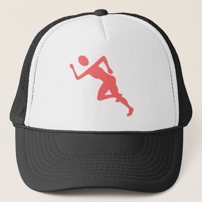 Casquette Courir - rose tropicale (Devant)