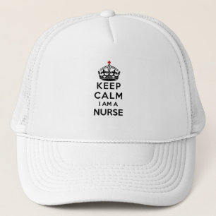 Casquette couronne croix rouge Gardez votre calme Je suis in