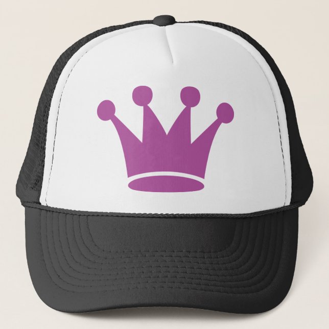 Casquette couronne de princesse rose (Devant)
