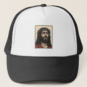 Casquette Couronne d'épines vintage portrait religieux art v