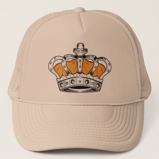 Casquette Couronne - Jaune (Devant)