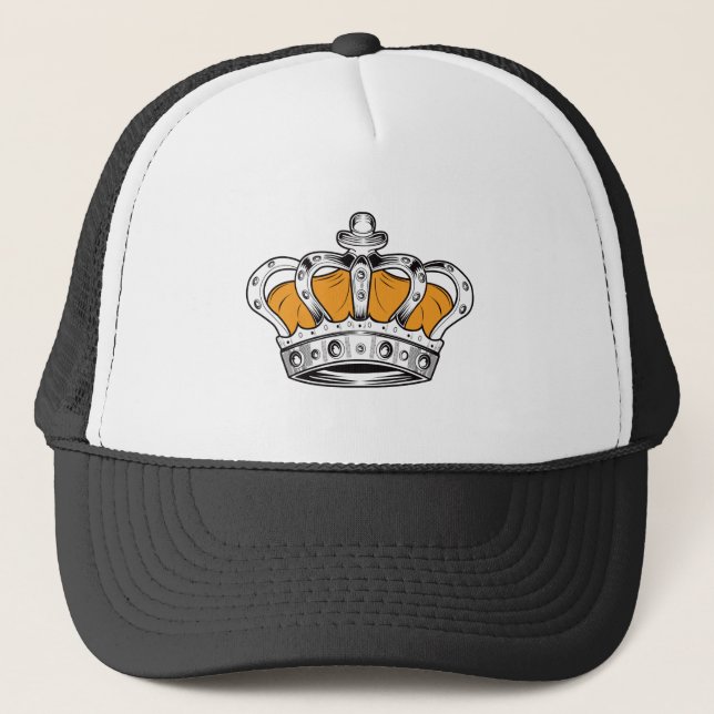 Casquette Couronne - Jaune (Devant)