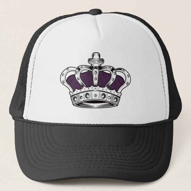 Casquette Couronne - pourpre (Devant)