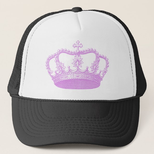 Casquette Couronne rose (Devant)