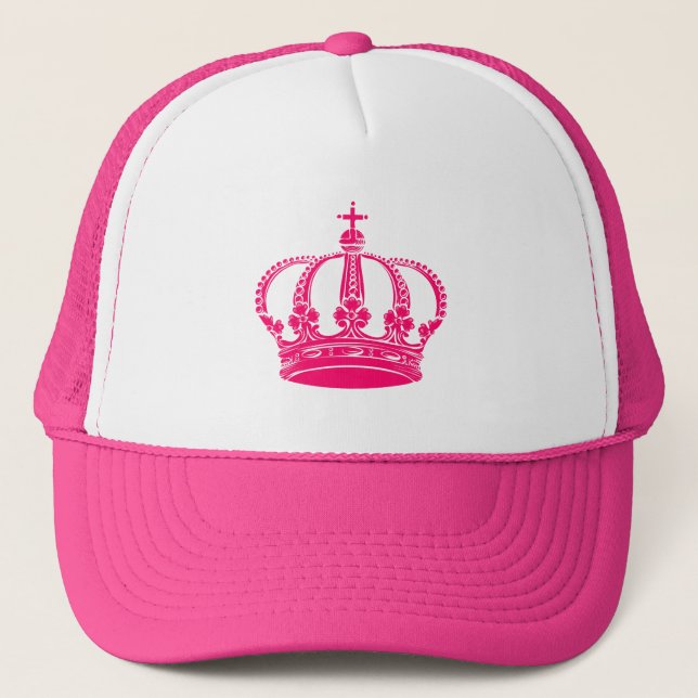 Casquette Couronne royale 02 - Neon Red (Devant)