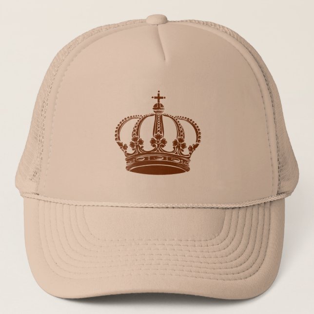Casquette Couronne royale 02 - Noyer (Devant)