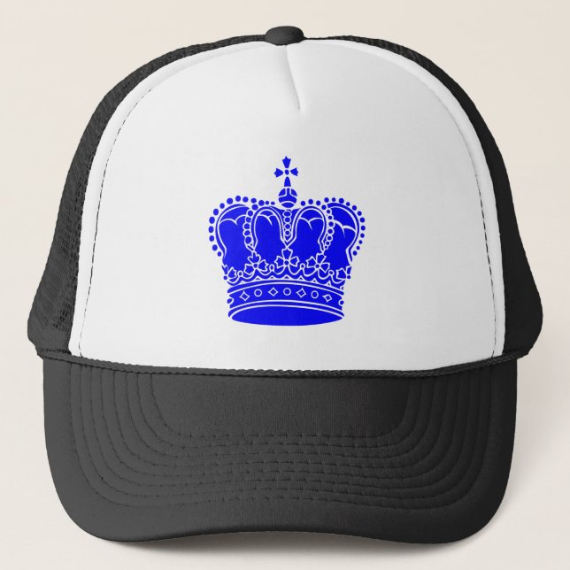 Casquette Couronne royale - Bleu (Devant)