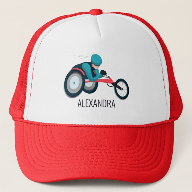 Casquette Course en fauteuil roulant (Devant)