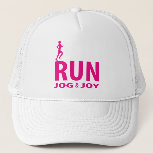 Casquette Course, jogging et joie (Devant)