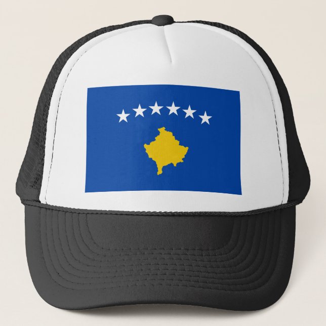 Casquette Coût bas ! Drapeau de Kosovo (Devant)