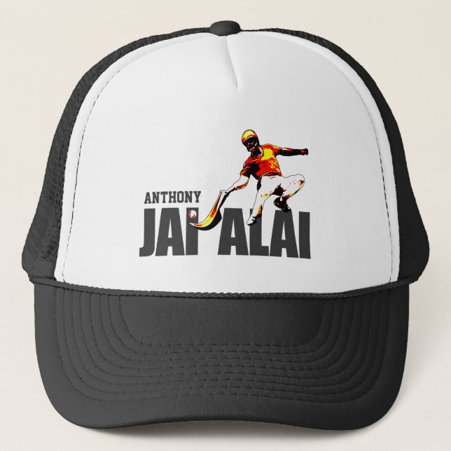 Casquette Coutume, sport Basque Jai Alai/logo de Cesta Punta (Devant)