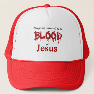 Casquette Couvert par le sang de Jésus