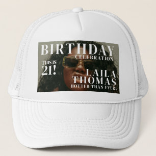 Casquette Couverture de magazine de fête d'anniversaire sur