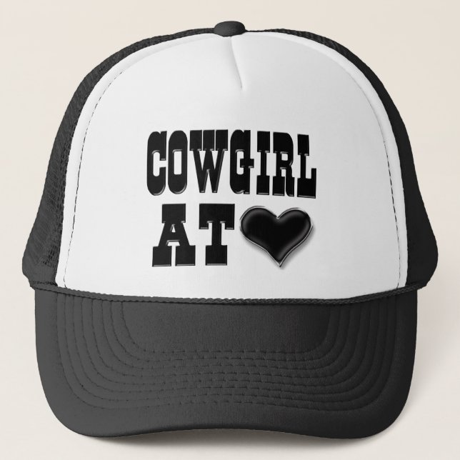 Casquette Cow-girl au coeur (Devant)