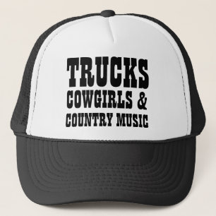 Casquette Cow-girls et musique country de camions