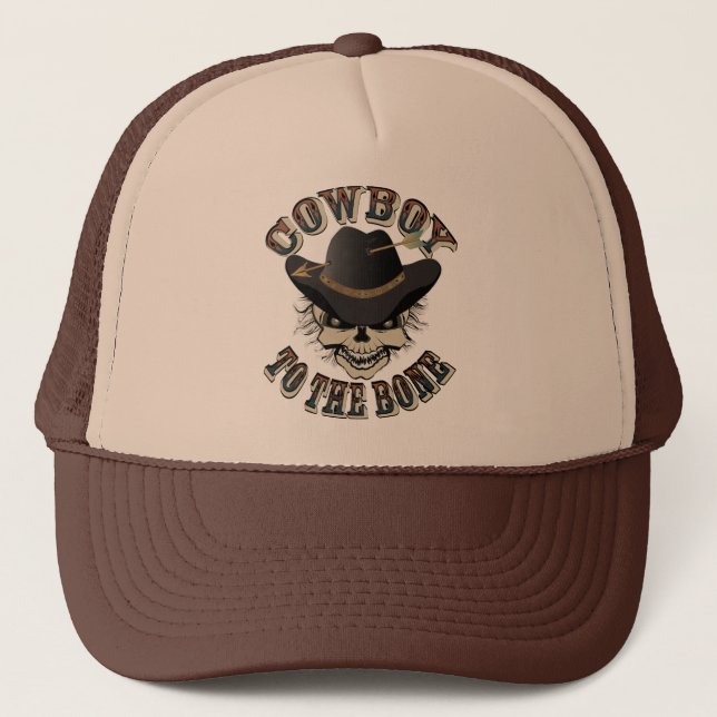 Casquette Cowboy Skull (Devant)
