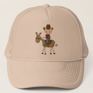 Casquette Cowboy sur des T-shirts et des cadeaux de cheval