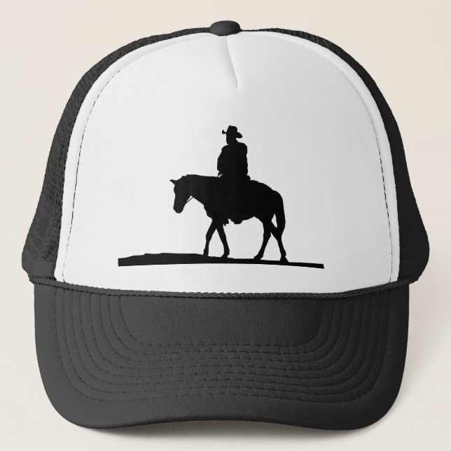 Casquette Cowboy Western Horse Back Rider Silhouette (Devant)