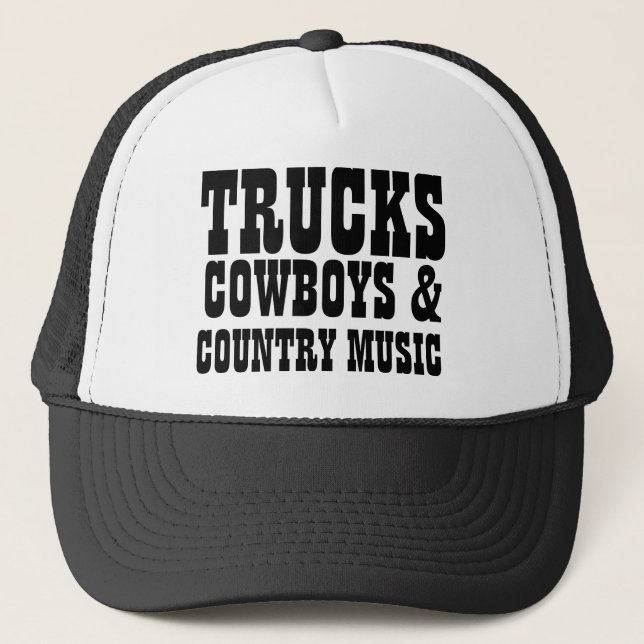 Casquette Cowboys et musique country de camions (Devant)
